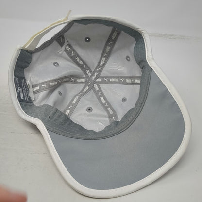 Puma Baseball Cap Gray One Size Strapback Logo Performance Piping Polyester Hat