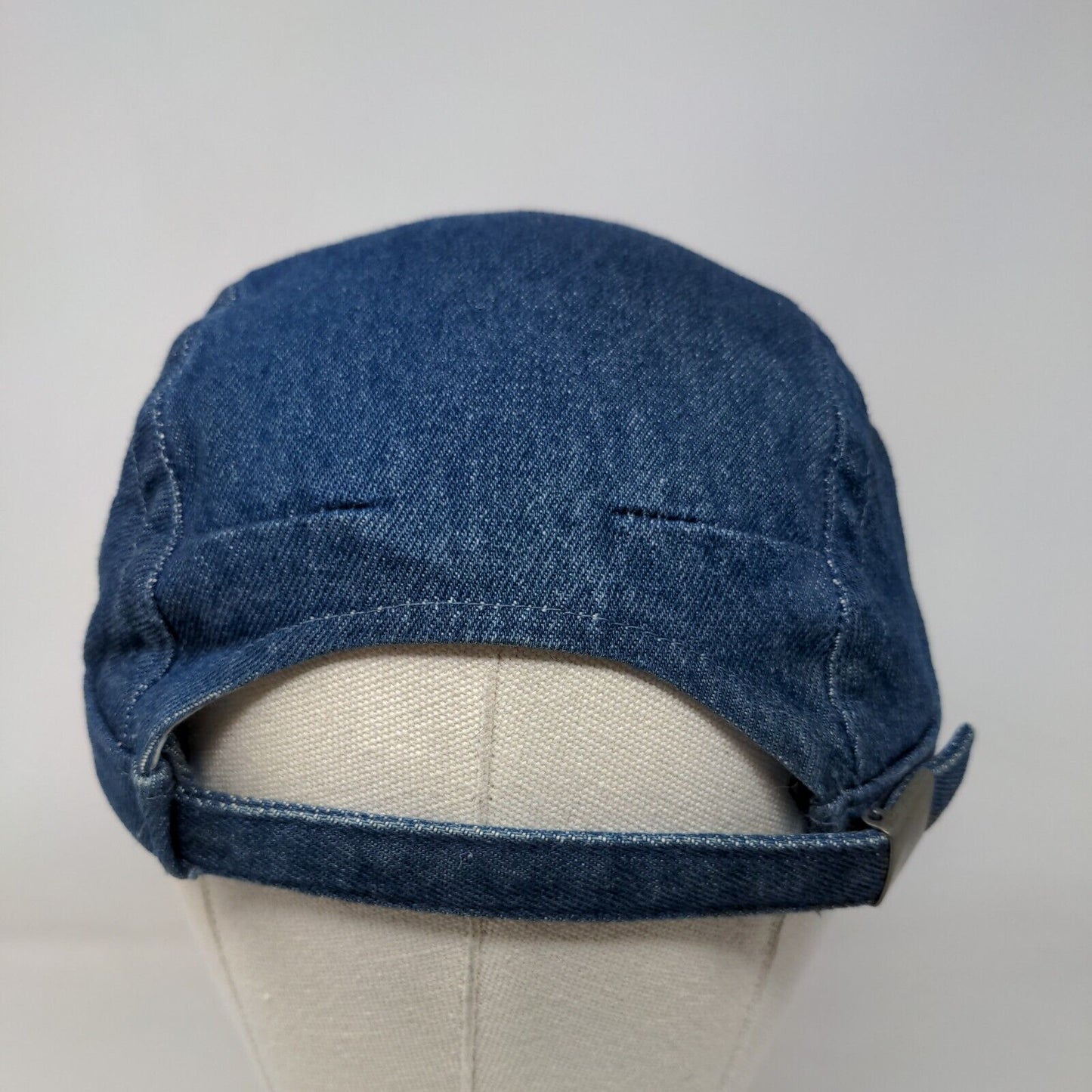 Unbranded Slideback Hat Blue One Size Adjustable Denim Blank Cotton