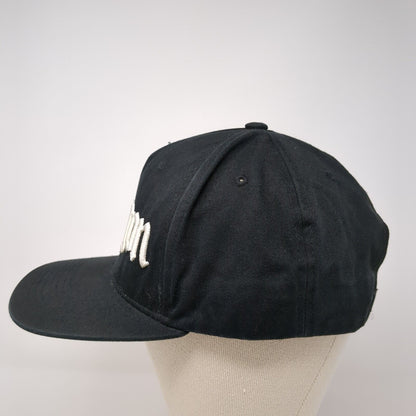 Chingon Snapback Hat Black One Size Adjustable Embroidered Pit Bull Cotton