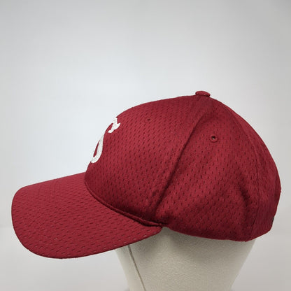 Letter S Strapback Hat Red Medium-Large Embroidered Richardson 6 Panel
