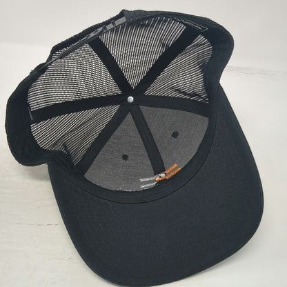 Richardson Trucker Hat Black One Size Mesh Back Snapback OC Engineering Logo