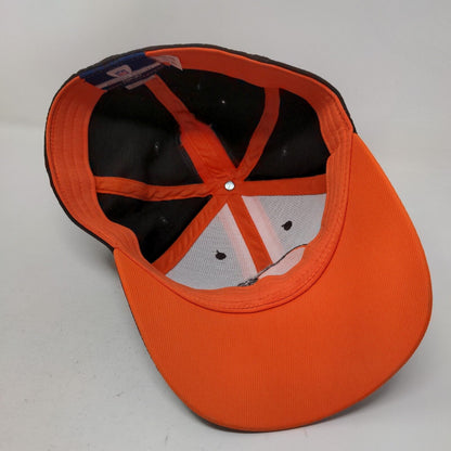 Reebok NFL Men's Fitted Hat Brown Orange OSFA Embroidered Cleveland Browns AFC