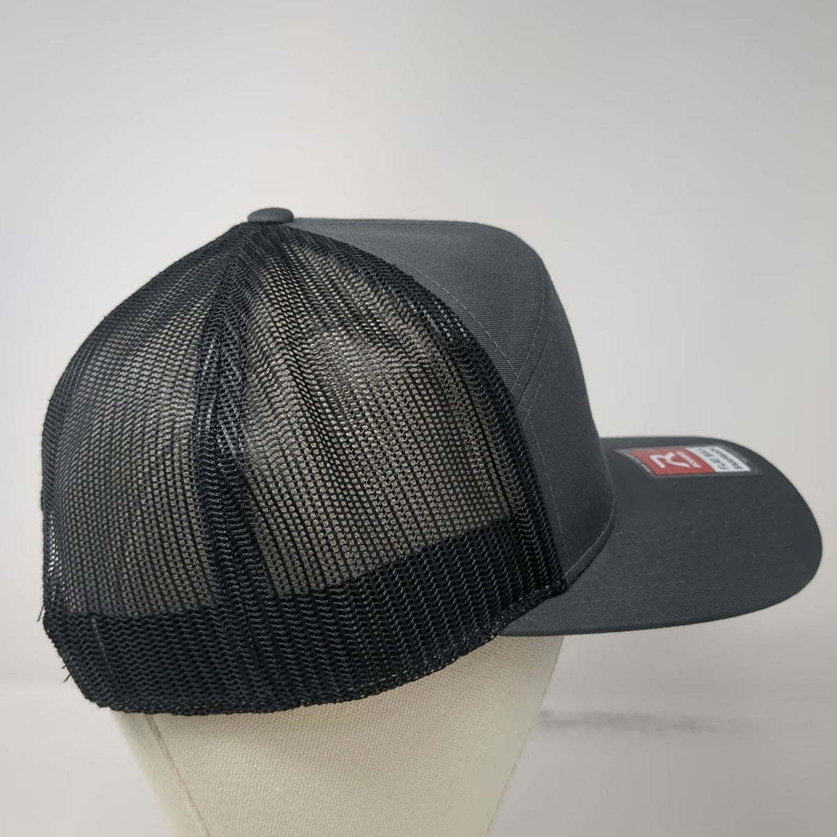 Richardson Trucker Hat Gray One Size Power Engineers Ram Logo Flat Bill Hat
