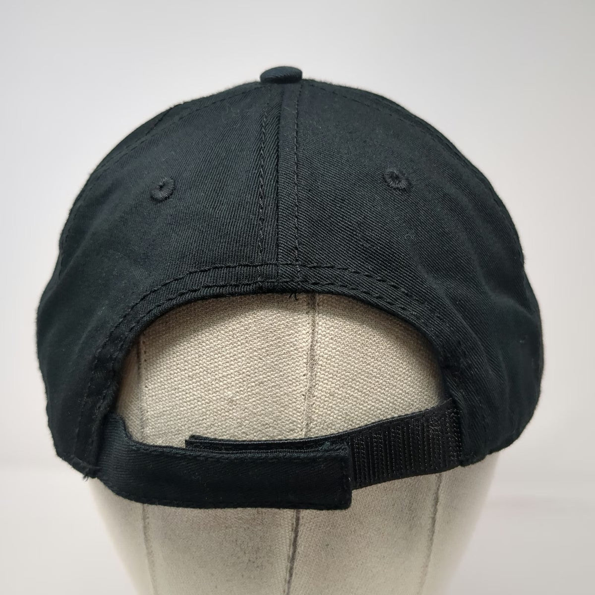 OTTO Baseball Cap Black One Size NASA Embroidered Logo Cotton Strapback Aero Hat