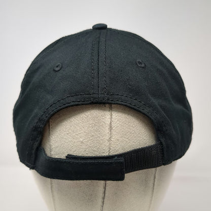 OTTO Baseball Cap Black One Size NASA Embroidered Logo Cotton Strapback Aero Hat