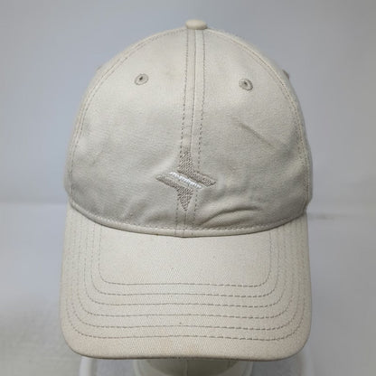 Harding Lane Tuckernuck Baseball Cap Beige One Size Cotton Slideback Hat Logo