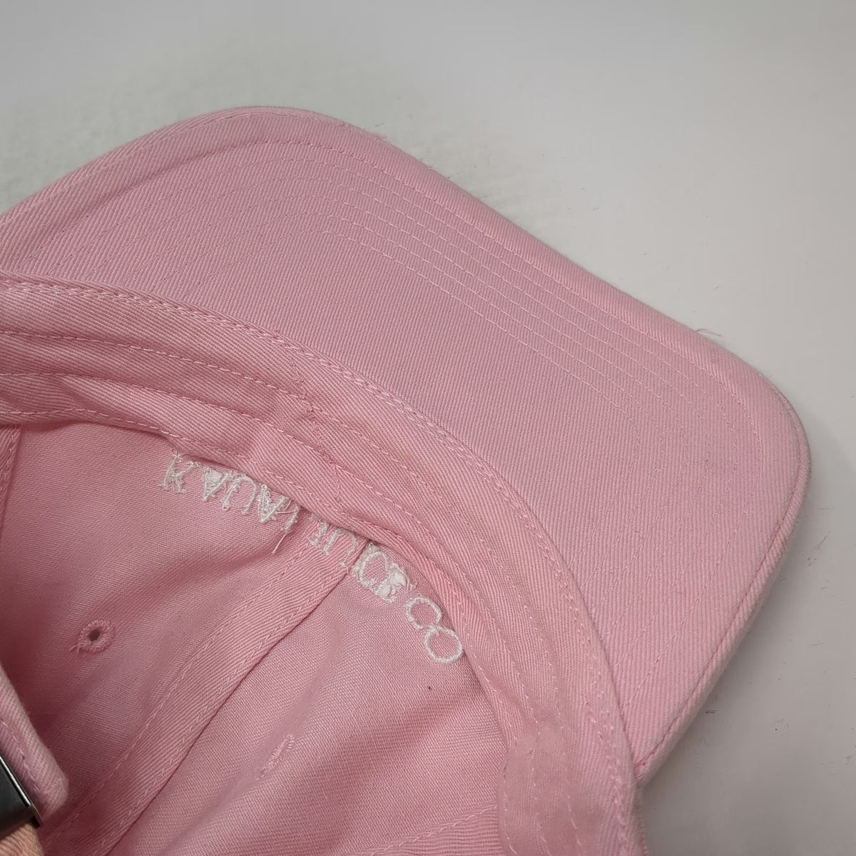 Richardson Baseball Cap Pink S Kauai Juice Co Slideback Cotton Flower Logo Hat
