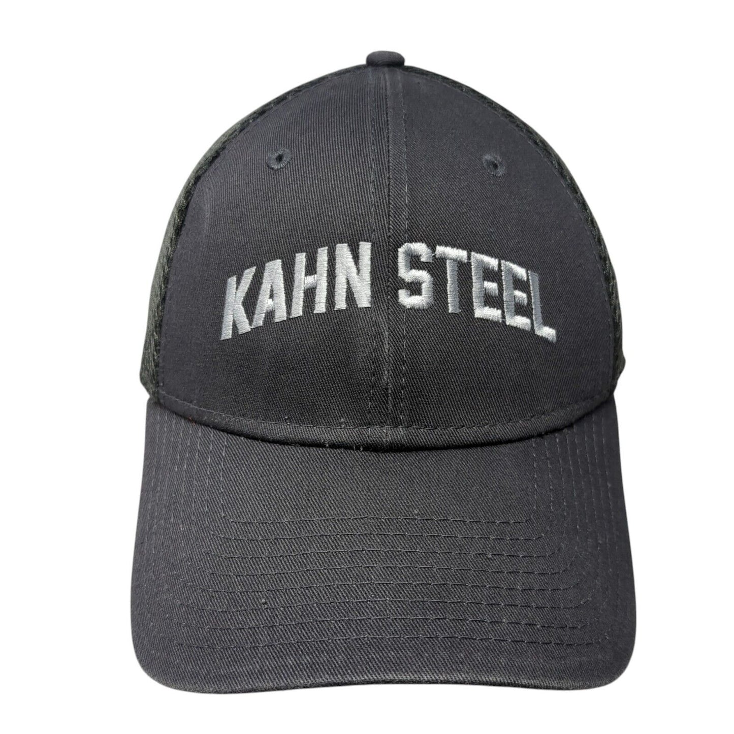 Kahn Steel Fitted Mesh Back Hat Gray M/L Stretch New Era 39Thirty