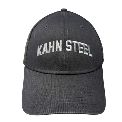 Kahn Steel Fitted Mesh Back Hat Gray M/L Stretch New Era 39Thirty