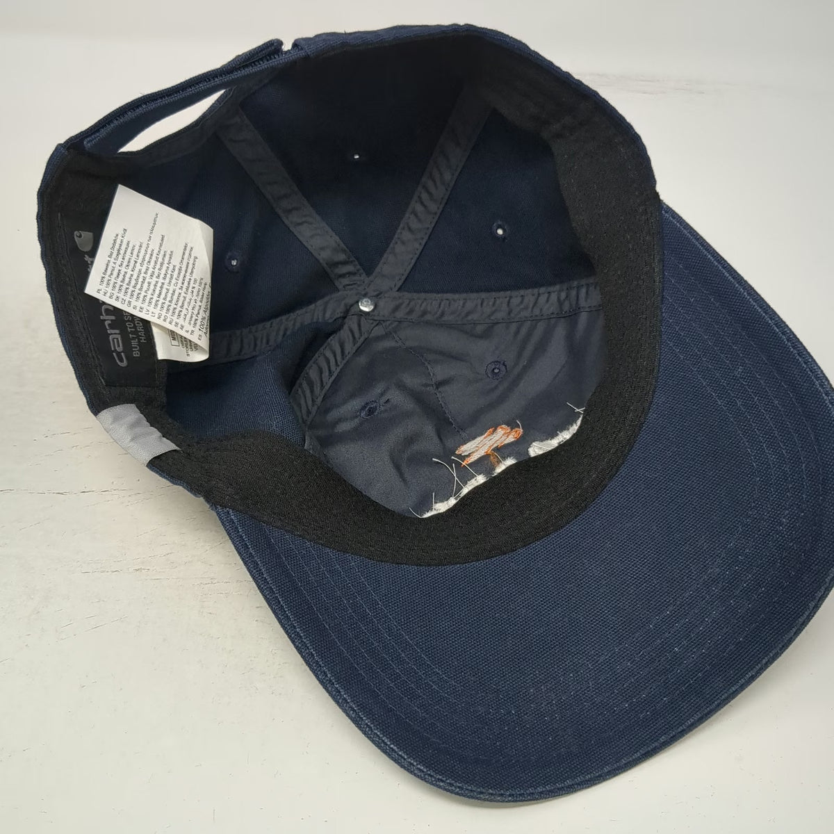 Carhartt Baseball Cap Blue One Size Reading Truck Embroidered Strapback Hat