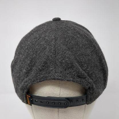 Bison Snapback Hat Gray One Size Adjustable Colorblock Outdoor Pistil