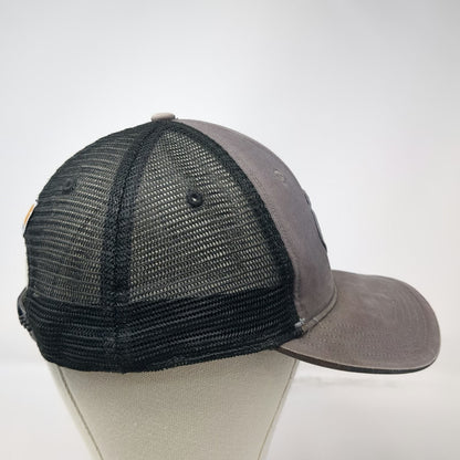 Carhartt Trucker Hat Gray One Size Snapback Mesh Diamond Patch Logo Workwear