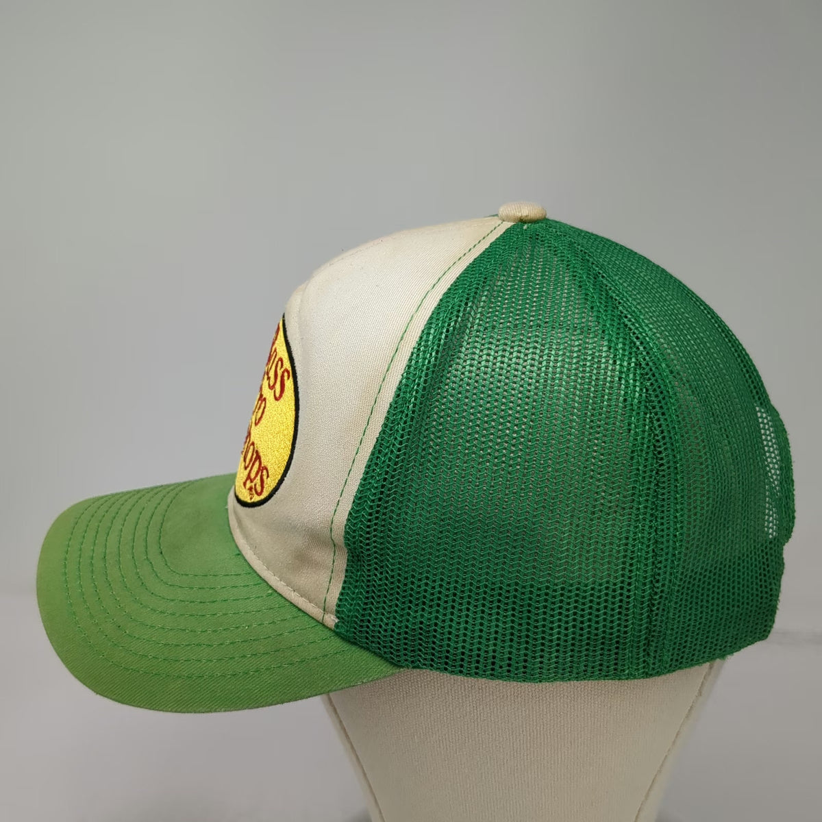 Bass Pro Shops Trucker Hat Green One Size Mesh Snapback Fishing Logo Adjustable
