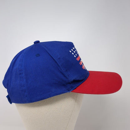 America Strapback Hat Multicolor One Size Adjustable Patriotic US Flag 6 Panel