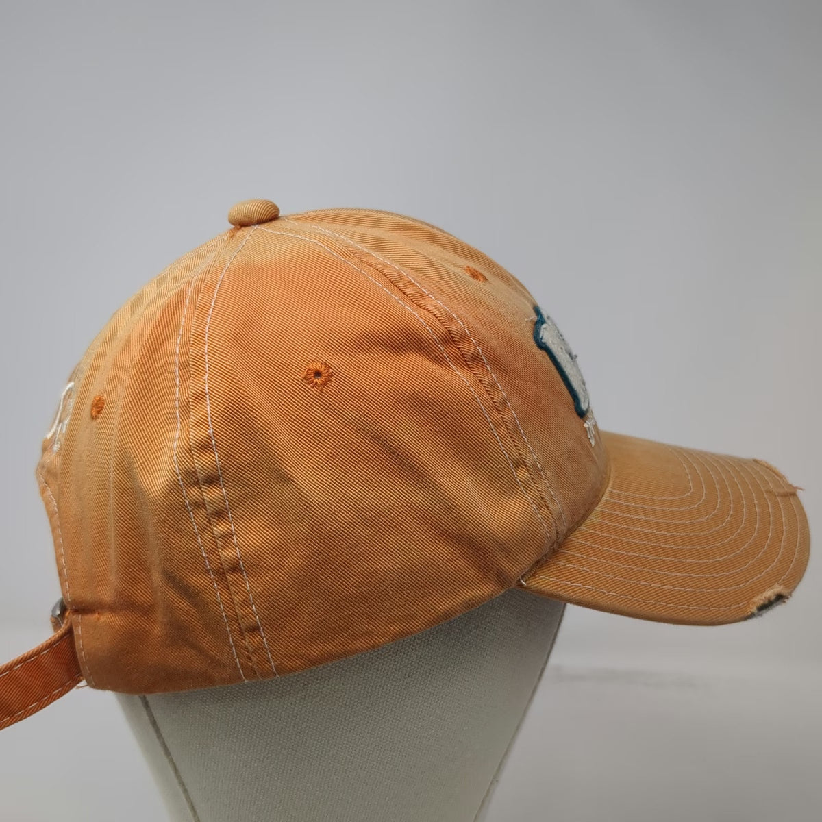 Ducks Unlimited Baseball Cap Orange One Size Slideback 1937 Duck Embroidery Hat