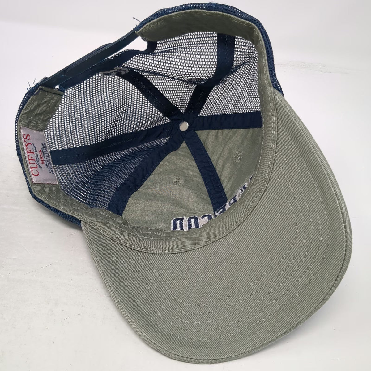 Cuffy's Cape Cod Massachusetts Trucker Hat Gray Blue Mesh One Size Snapback