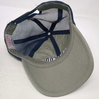 Cuffy's Cape Cod Massachusetts Trucker Hat Gray Blue Mesh One Size Snapback
