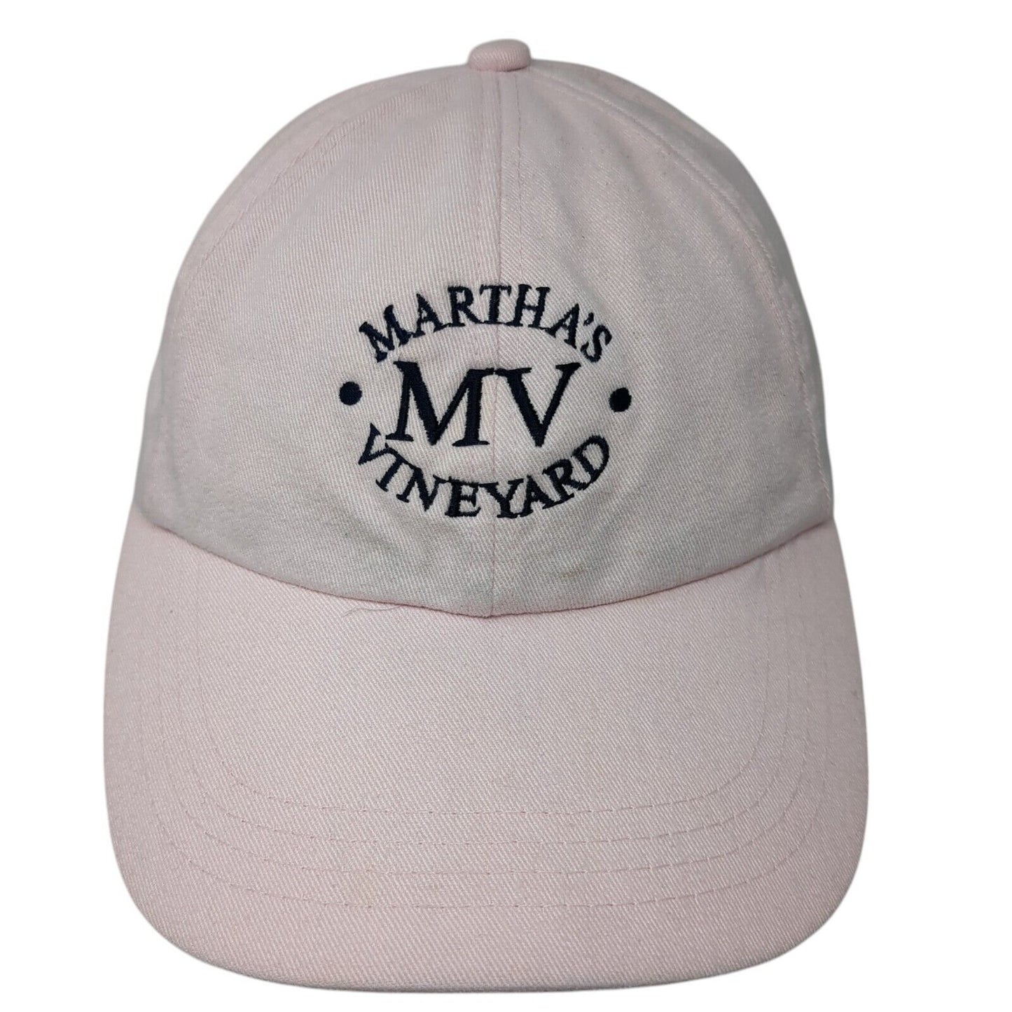 MV Martha's Vineyard Slideback Hat Pink OS Adjustable Embroidered MV Sport