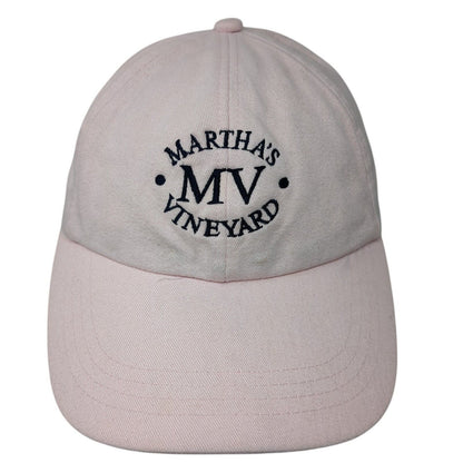 MV Martha's Vineyard Slideback Hat Pink OS Adjustable Embroidered MV Sport