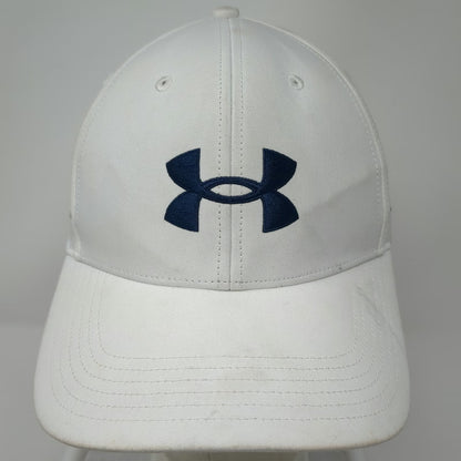 Under Armour Baseball Cap White One Size Strapback UA Golf Melia Polyester Hat