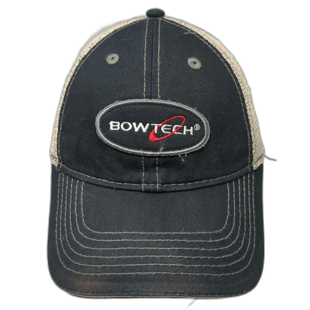 BowTech Baseball Cap Black One Size Mesh Back Strapback Hunting Archery Hat