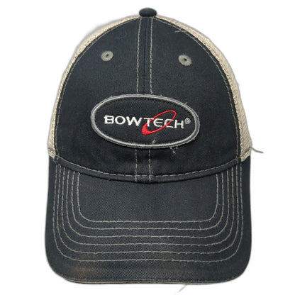 BowTech Baseball Cap Black One Size Mesh Back Strapback Hunting Archery Hat