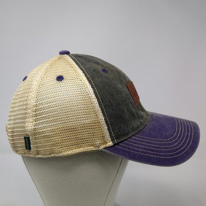 Legacy NCAA Idaho Yotes Trucker Hat Purple Gray OS Snapback Leather Patch 1891