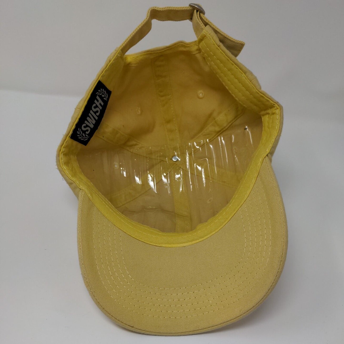 Rose Babe Slideback Hat Yellow OSFA Adjustable Embroidered Swish