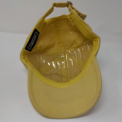 Rose Babe Slideback Hat Yellow OSFA Adjustable Embroidered Swish