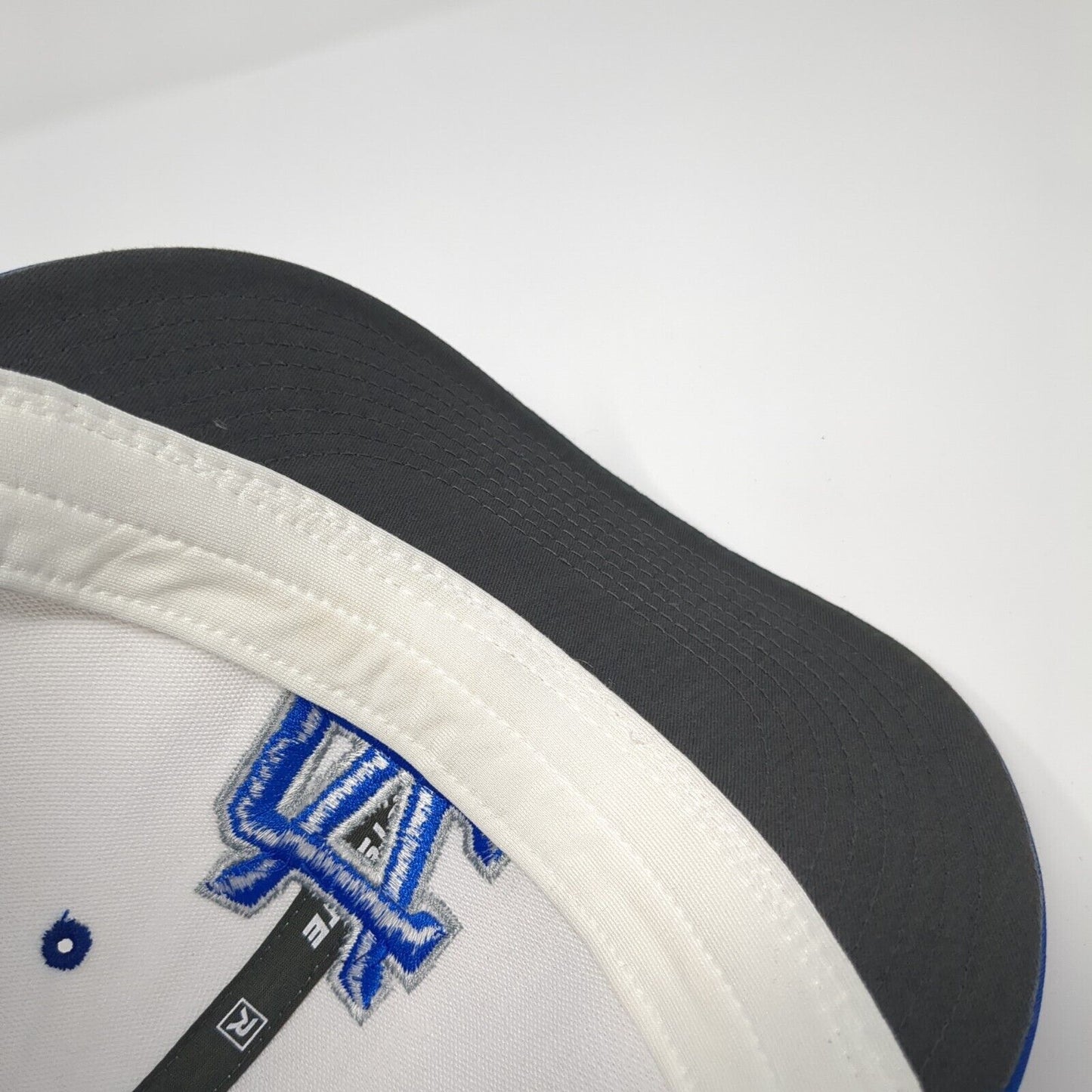 Richardson Fitted Hat Blue S-M Embroidered Letters Cross Colorblock