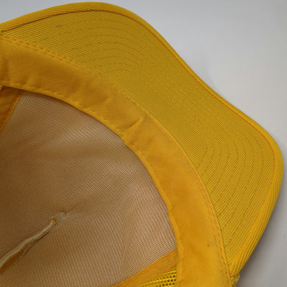 Hanes Trucker Hat Yellow One Size Snapback Mesh Valley Soil Conservation Dist