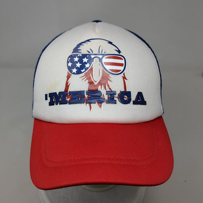 Way To Celebrate Patriotic Eagle Trucker Hat Multicolor OSFA 'Merica