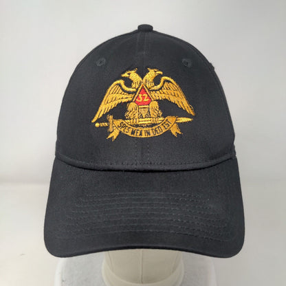 Scottish Rite Fitted Hat Black M/L Embroidered 6 Panel New Era 39Thirty