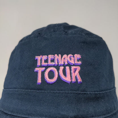 Nautica Men's Bucket Hat Blue Embroidered Spell Out Logo Teenage Tour