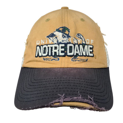 Top of the World Mens Snapback Hat Multicolor Notre Dame Fighting Irish Distress