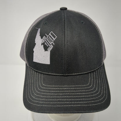 Idaho Snapback Mesh Back Trucker Hat Black One Size Richardson 6 Panel