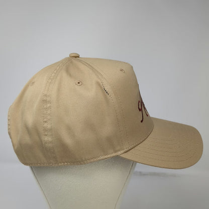 Otto 5 Panel Brown One Size Snapback Hat Anthem Made For More Script Embroidery