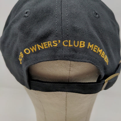 JCB Men's Slideback Hat Black Owners Club Member Embroidered Logo