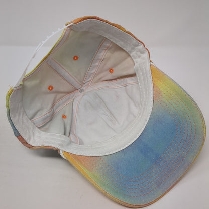 Malibu Snapback Rope Hat Multi One Size Adjustable Tie Dye Embroidered