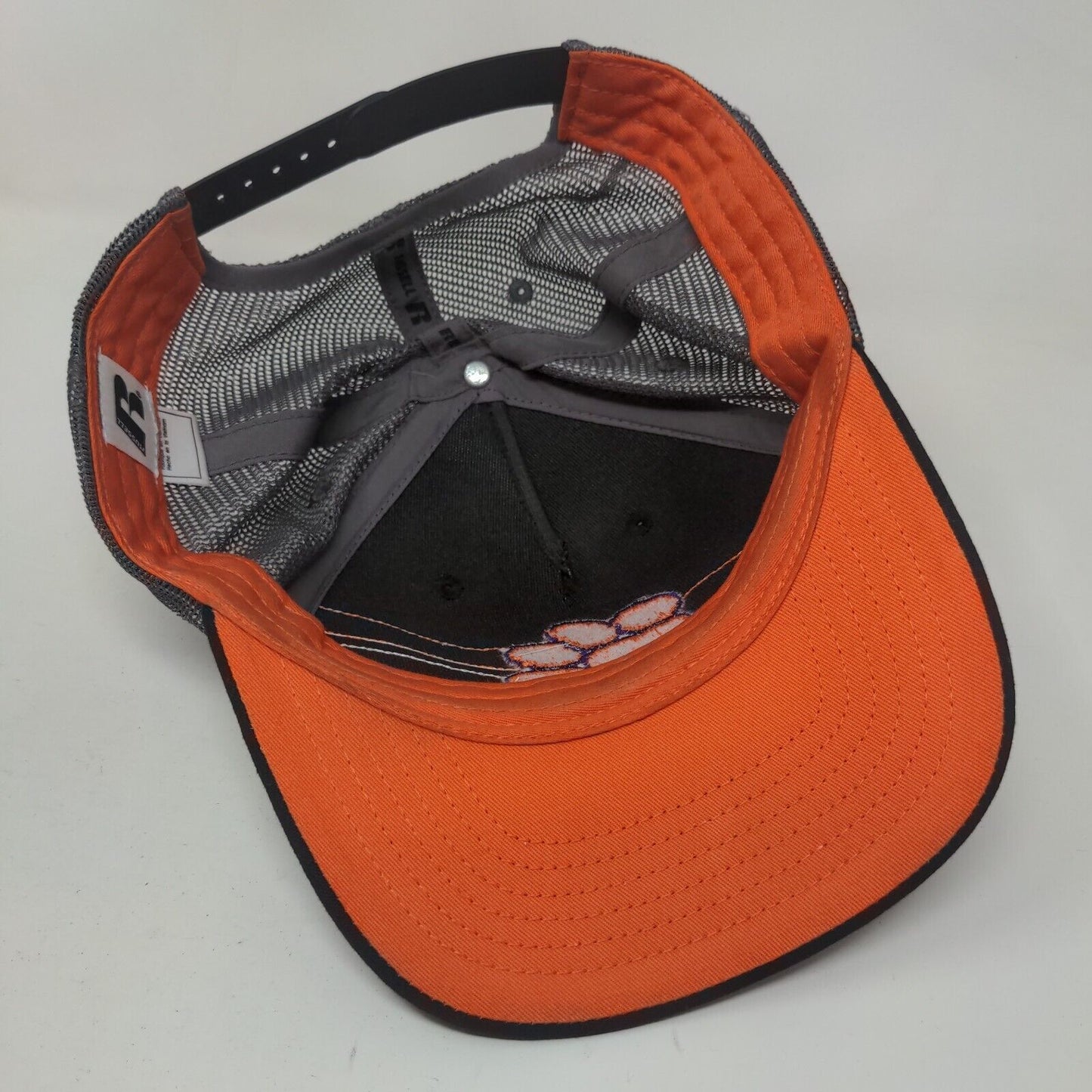 Clemson Tigers Snapback Mesh Back Trucker Hat Multi One Size Colorblock