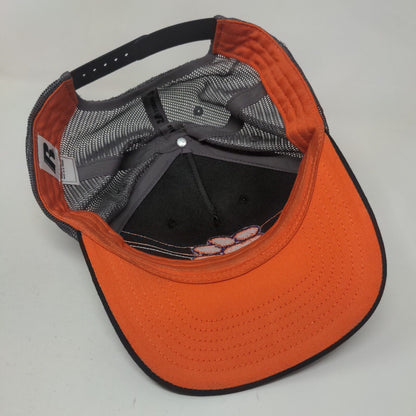 Clemson Tigers Snapback Mesh Back Trucker Hat Multi One Size Colorblock