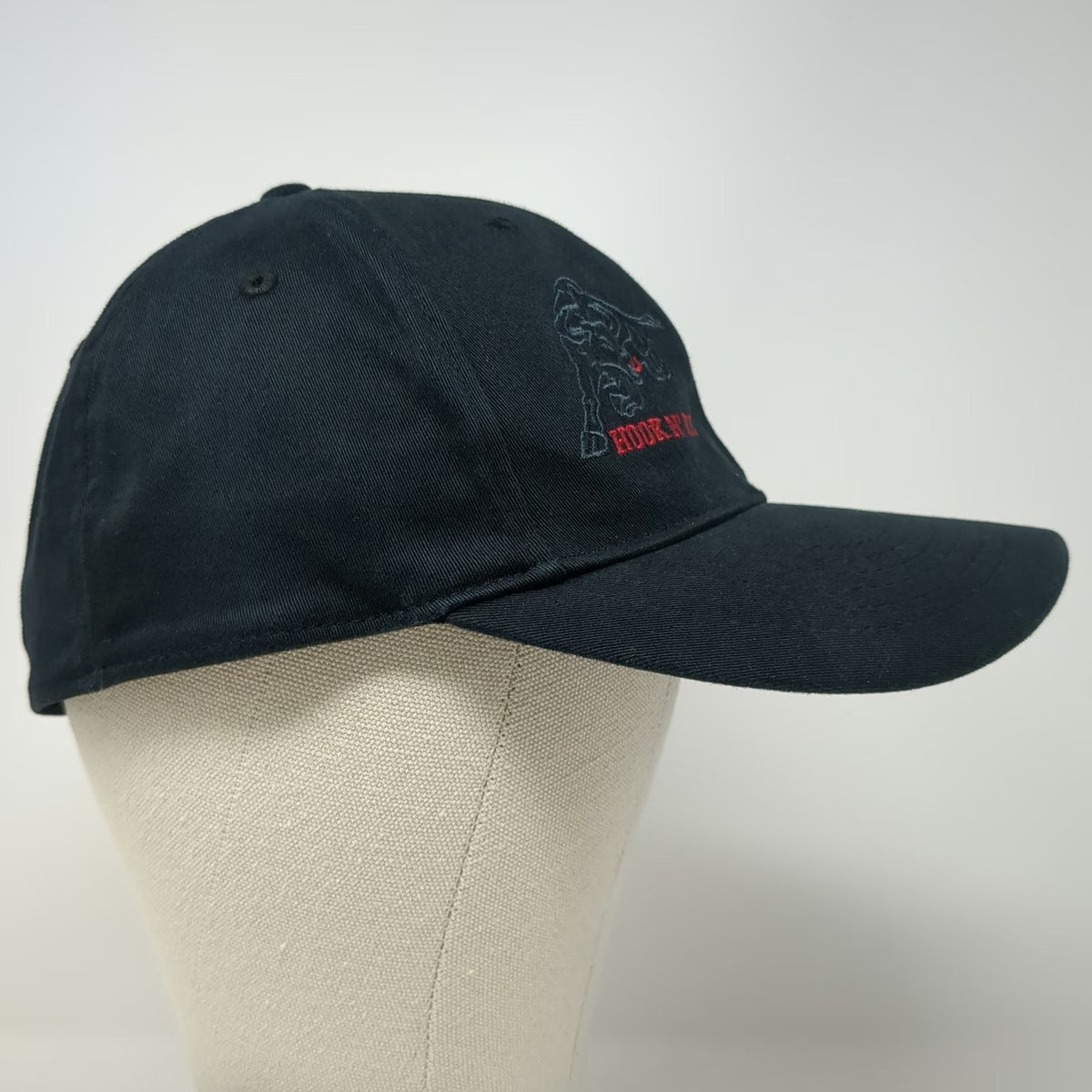 Baseball Cap Black XL Hook N' Bull Smith Bits Schlumberger Hat Boones Bit Oil