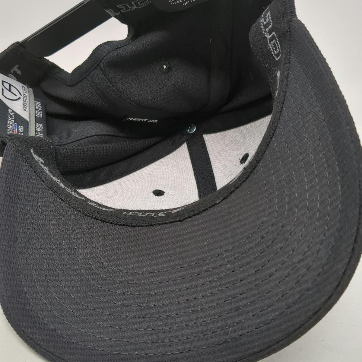Cap America Snapback Hat Black OSFM HC Stiles Silver Embroidery Mesh Adjustable