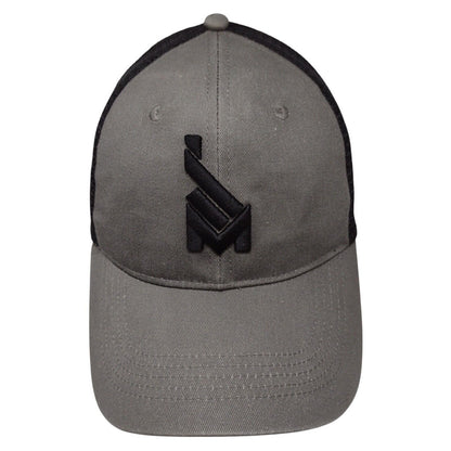 Mission43 Snapback Mesh Back Trucker Hat Gray OSFA Embroidered Logo