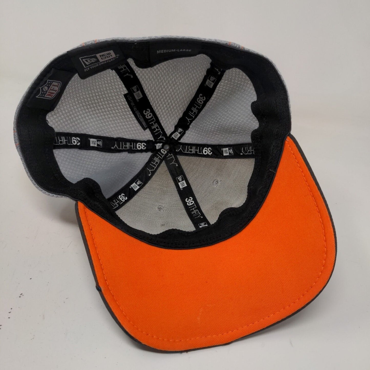 New Era Men's Fitted Hat Gray Size M/L Embroidered Cincinnati Bengals Logo
