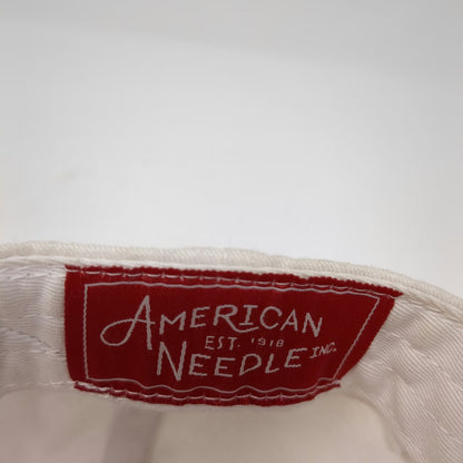 American Needle Baseball Cap White Pink One Size Chicago Cubs W Hat Slideback