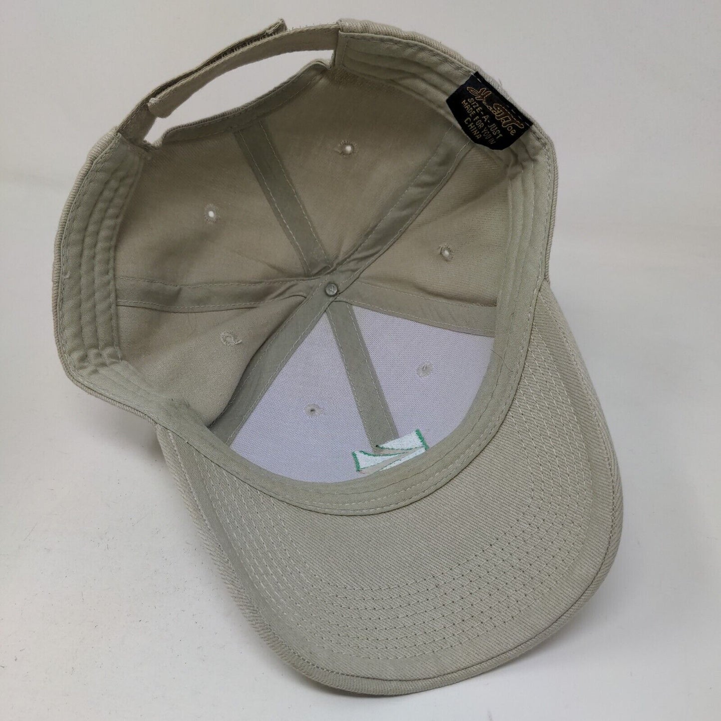 Kellermeyer Men's Strapback Hat Tan Size A Embroidered Logo Adjustable