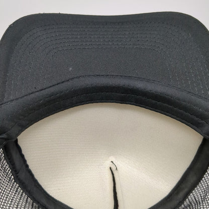 dkps Trucker Hat Black One Size Mesh Snapback Foam Fish School Graphic Polyester