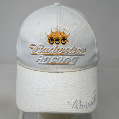 Budweiser Racing Baseball Cap White One Size Strapback Kenny Bernstein Crown Hat