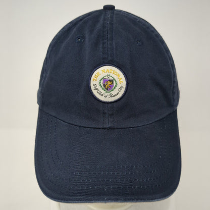 The National Golf Club of Kansas City Slideback Hat Blue One Size Adjustable ADG